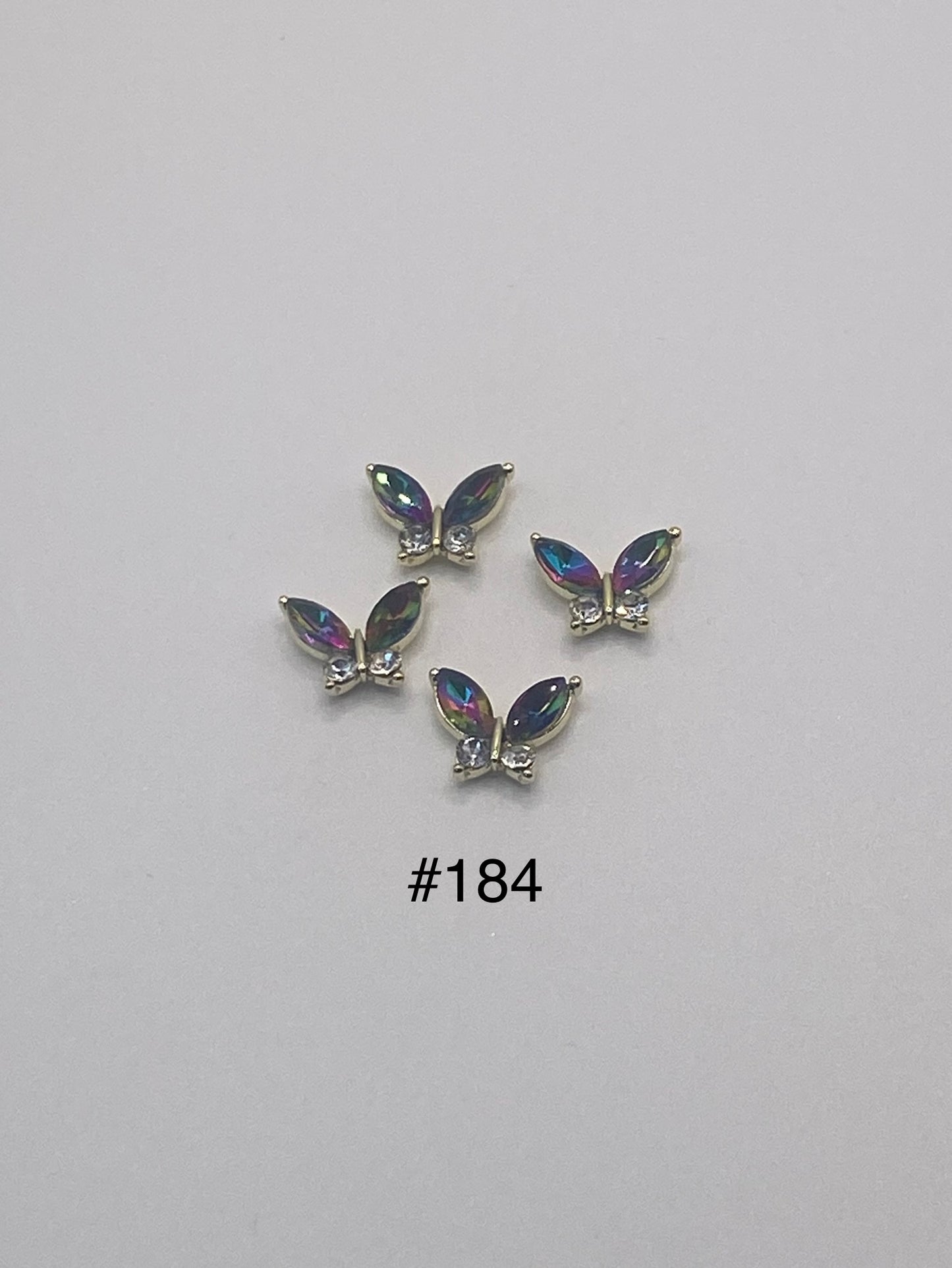 3D Charms Butterflies w Rhinestones #91
