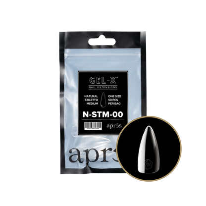 apres Gel-X Natural Stiletto Medium