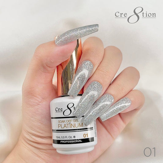 Cre8tion Platinum Soak Off gel - 1