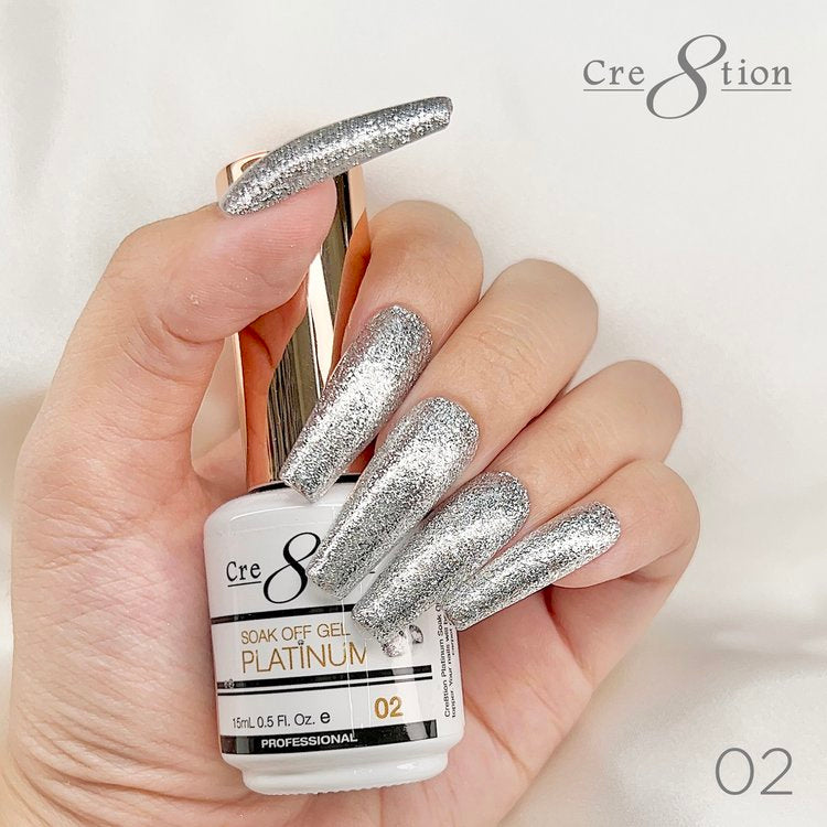 Cre8tion Platinum Soak Off gel - 2