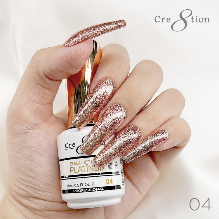 Cre8tion Platinum Soak Off gel - 4