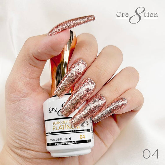 Cre8tion Platinum Soak Off gel - 4