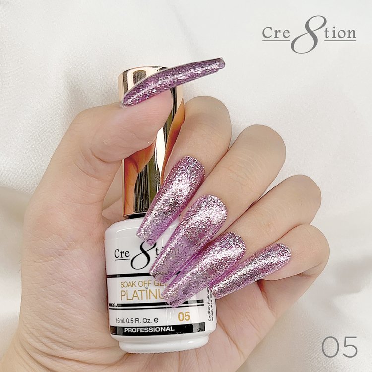 Cre8tion Platinum Soak Off gel - 5