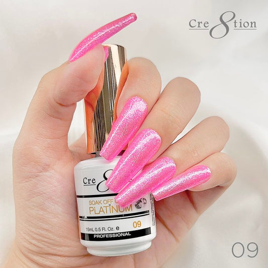 Cre8tion Platinum Soak Off gel - 9