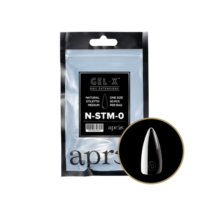 apres Gel-X Natural Stiletto Medium