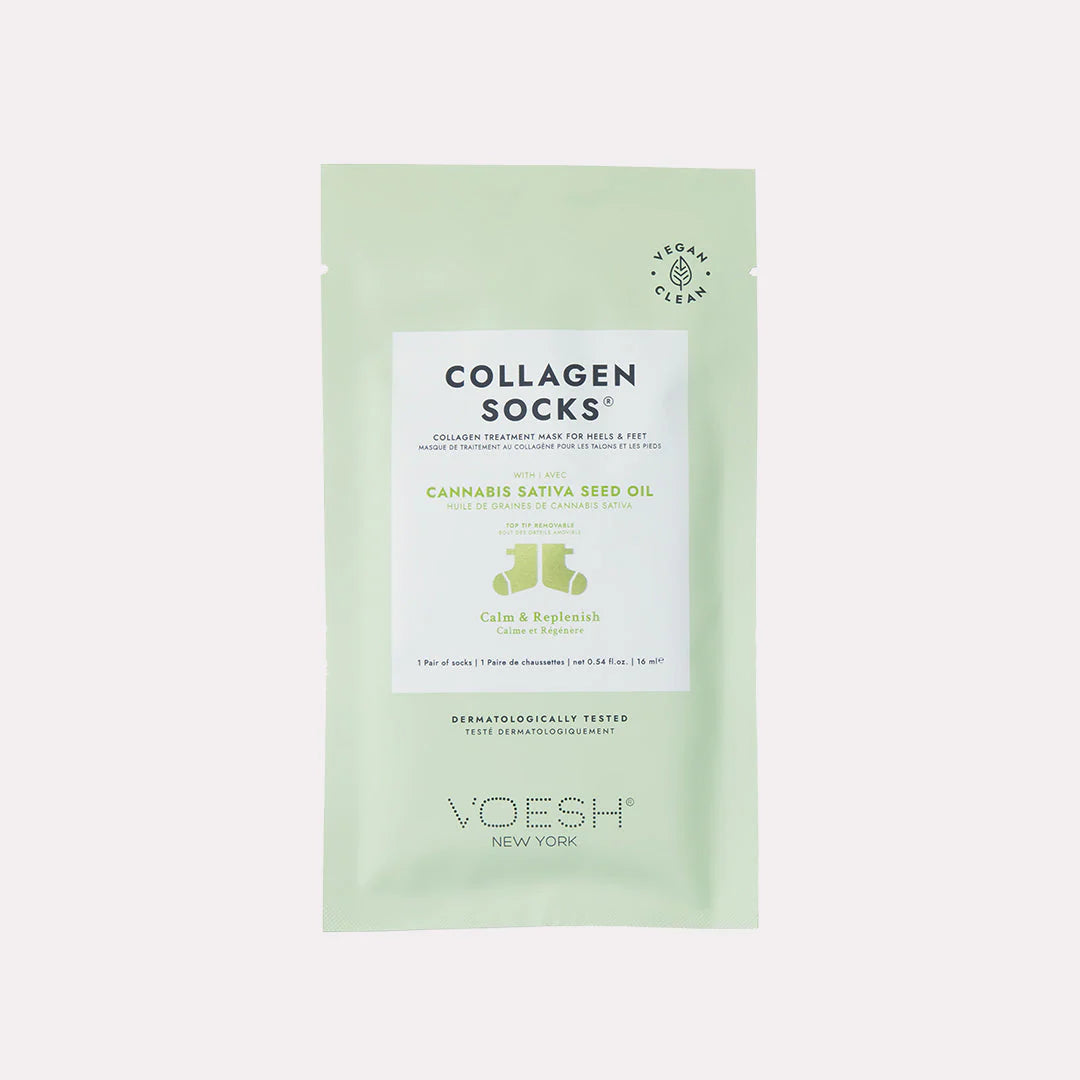 Voesh Collagen Socks with Cannabis  Sativa Seed Oil 100/case