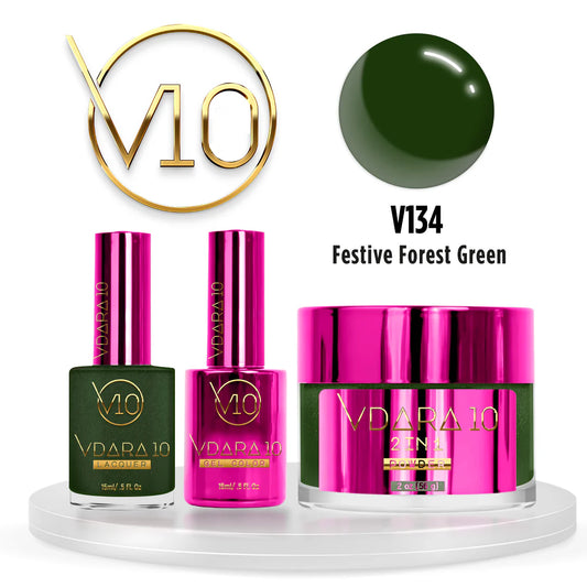 Vdara10 V134 Trio - Festive Forest Green