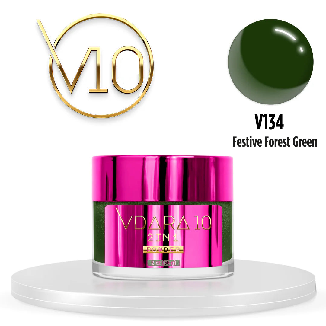 Vdara10 V134 Powder  - Festive Forest Green