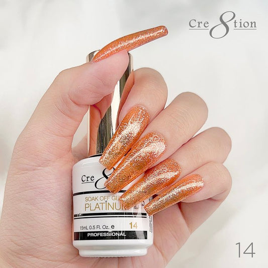 Cre8tion Platinum Soak Off gel - 14