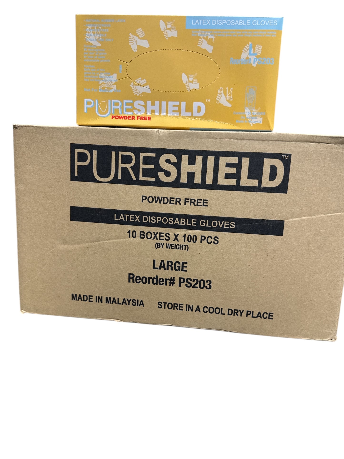 Pure Shield Powder Free Latex Gloves