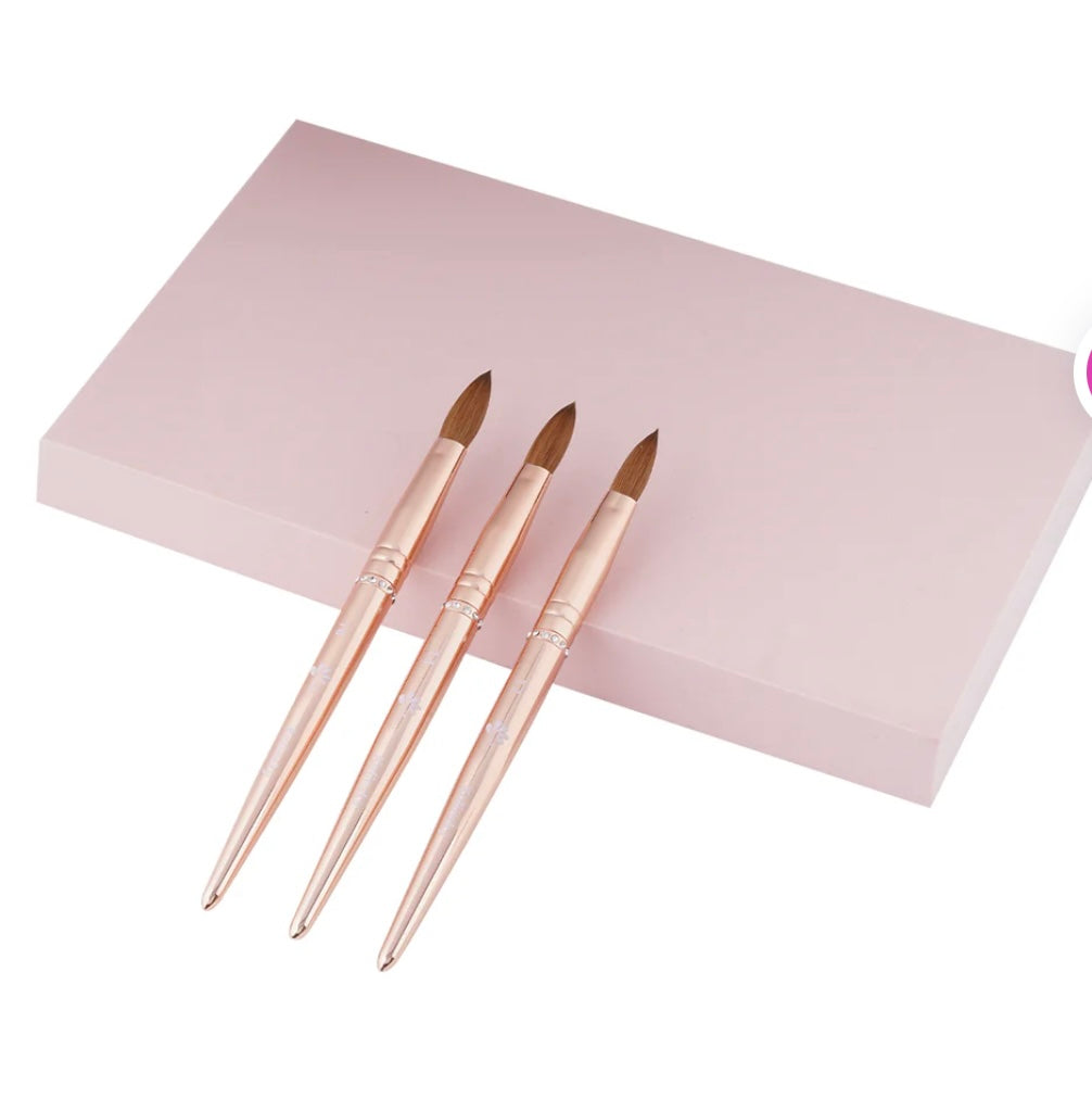 Nitro Nails Acrylic Brush Kolinsky - Pinched