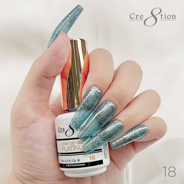 Cre8tion Platinum Soak Off gel - 18