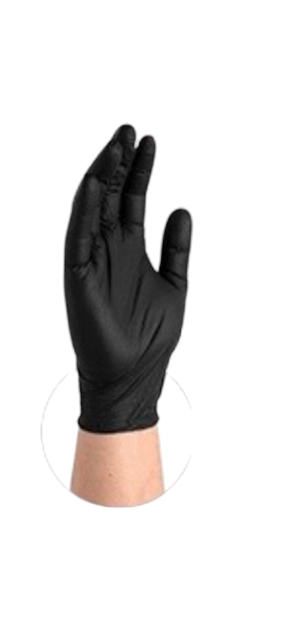 Black Nitrile Gloves 3mil 100/box