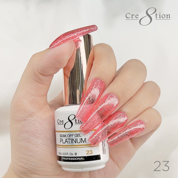 Cre8tion Platinum Soak Off gel - 23