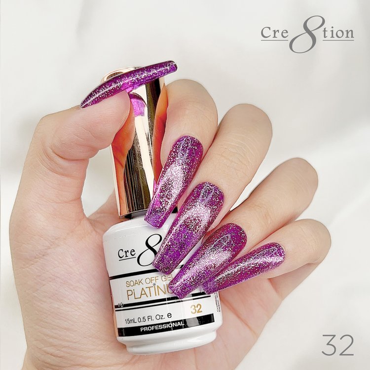 Cre8tion Platinum Soak Off gel - 32