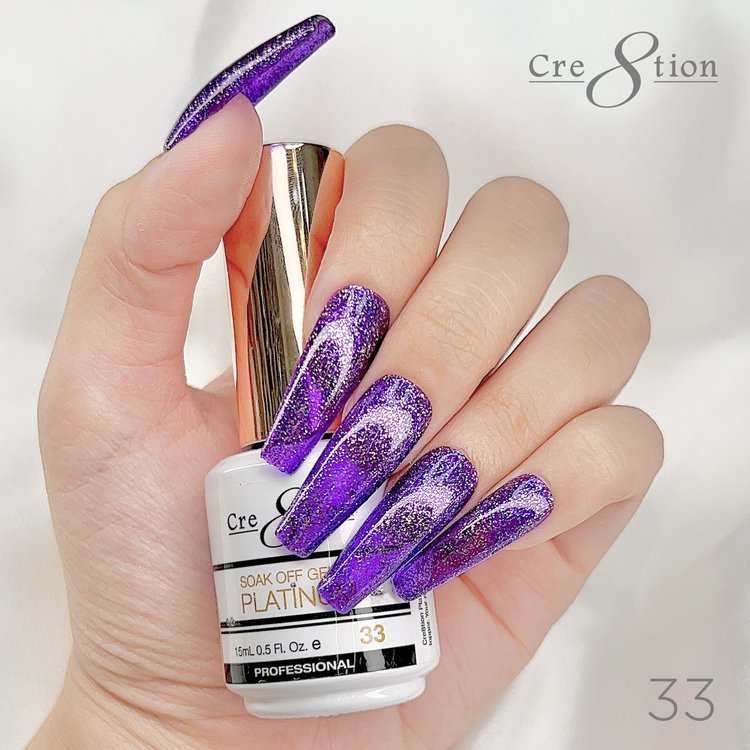 Cre8tion Platinum Soak Off gel - 33