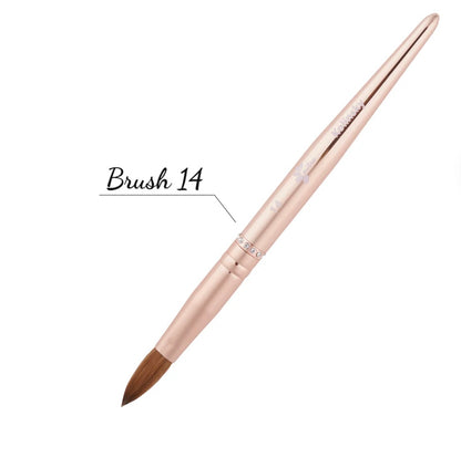 Nitro Nails Acrylic Brush Kolinsky - Pinched