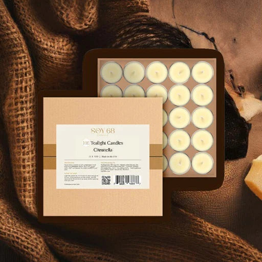 Soy 68 Moisturizer Candle: 0.5 oz (Tealight) X 100/BOX