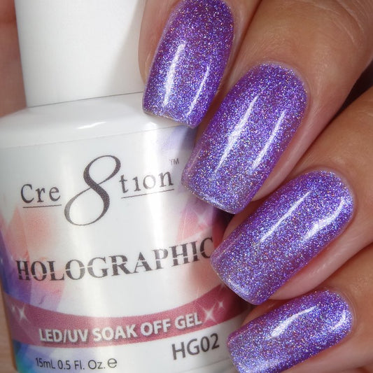 Cre8tion Holographic Soak Off Gel - 2