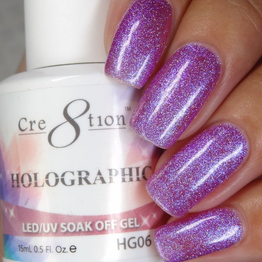 Cre8tion Holographic Soak Off Gel - 6