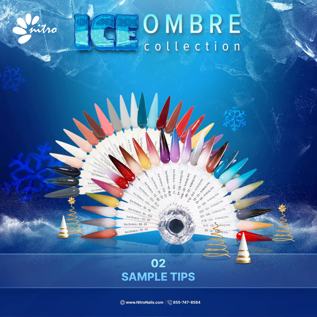 NITRO Ice Ombre Collection Matching 3in1 (24 Colors)