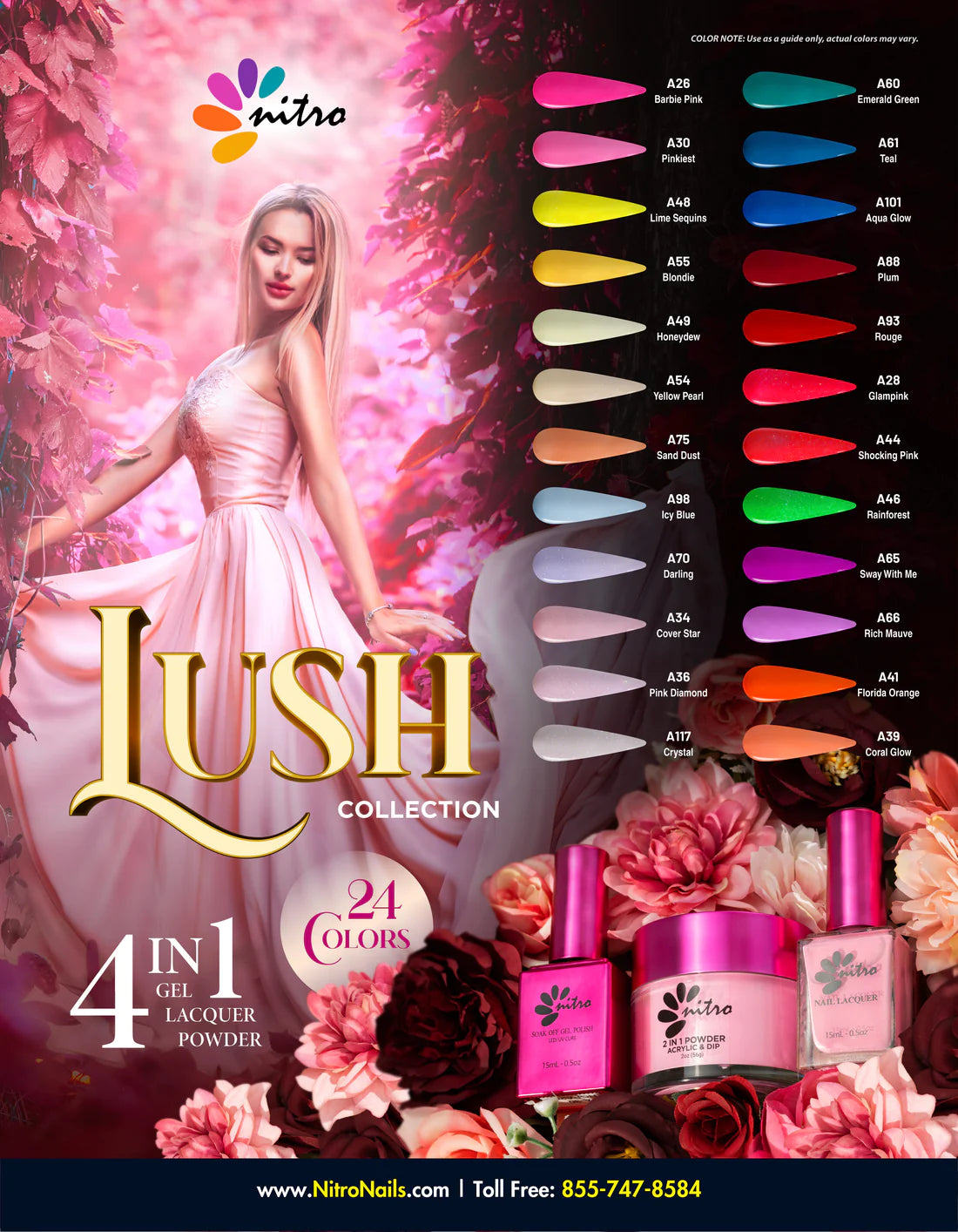 NITRO Lush Collection Matching 3in1 (24 Colors)