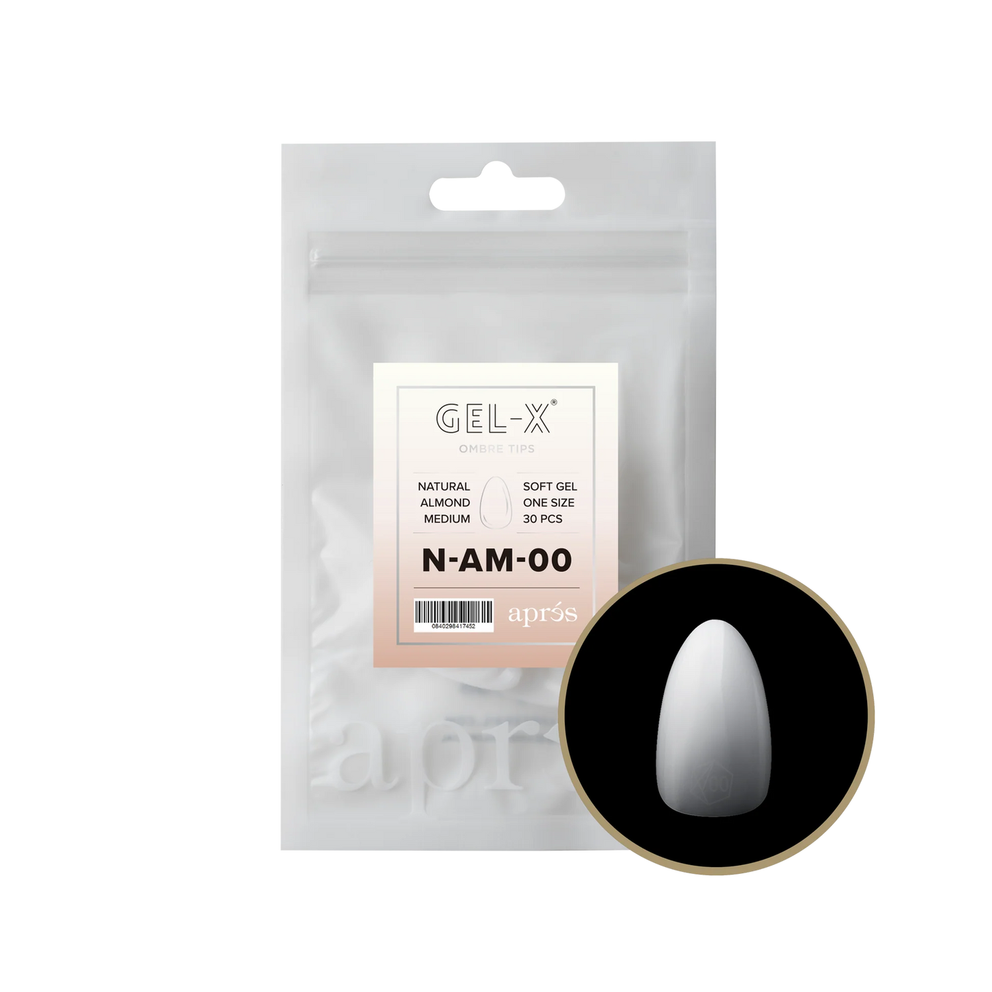 APRES Gel-X® Ombre Natural Almond Medium Refill Bag-00