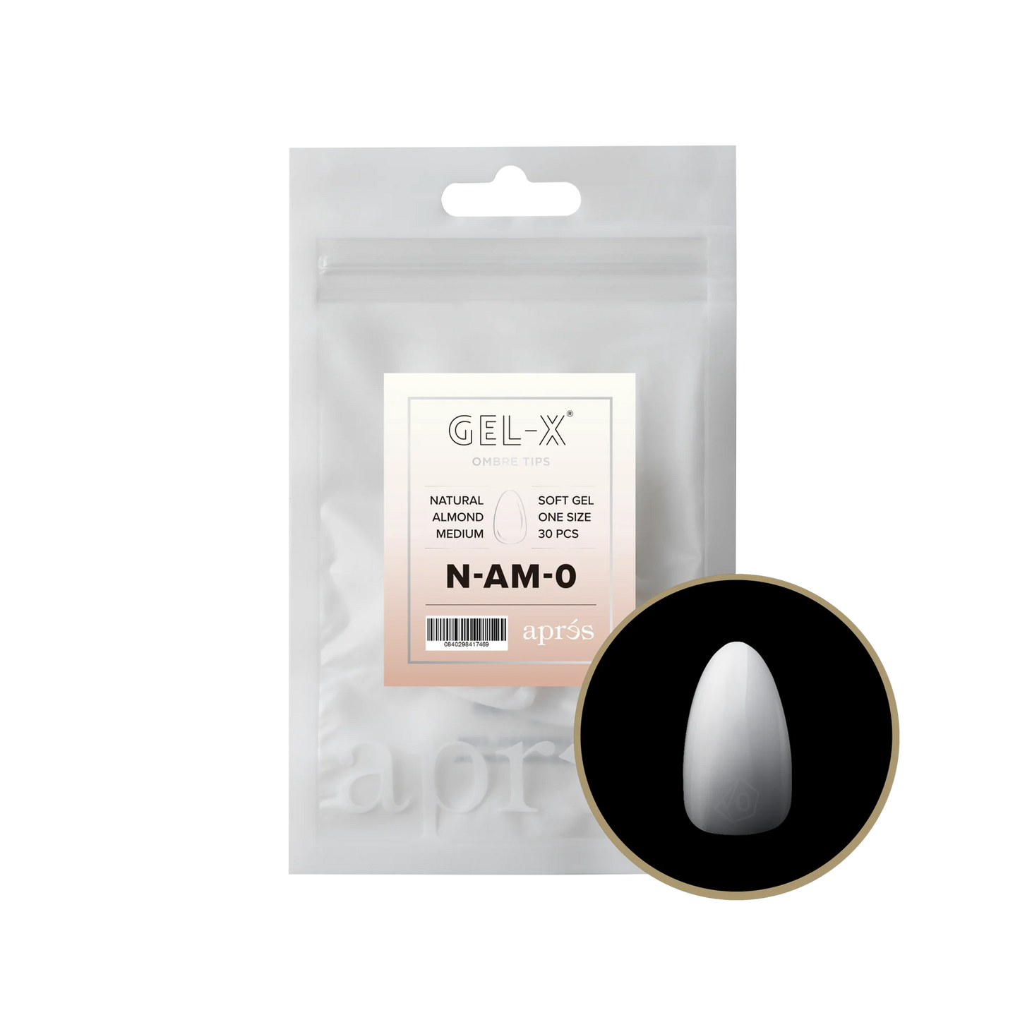 APRES Gel-X® Ombre Natural Almond Short Refill Bag-0