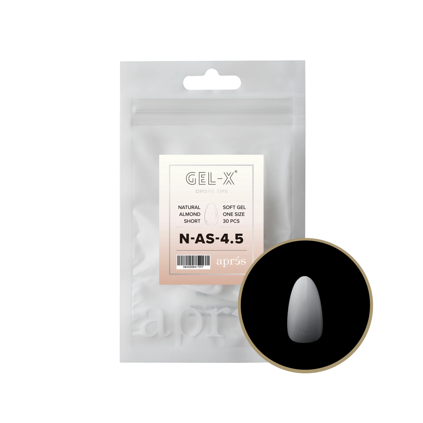 APRES Gel-X® Ombre Natural Almond Short Refill Bag-4.5