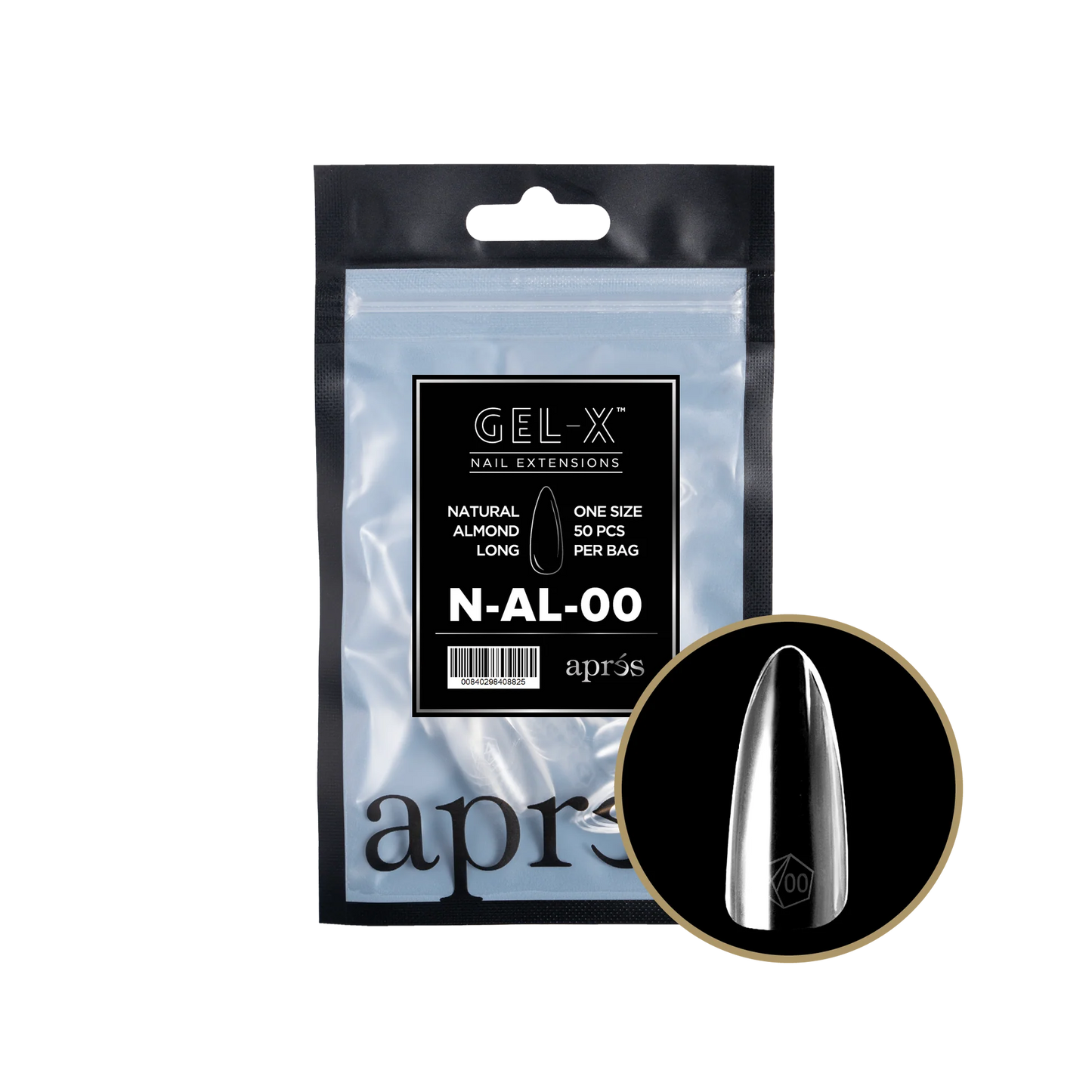 apres Gel-X Natural Almond Long