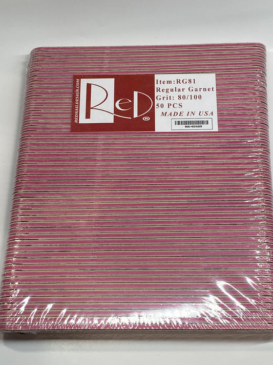 RED Regular Garnet Files - 50ct