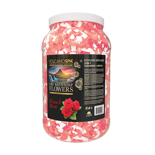 VolcanoSpa Dry Bath Flowers French Rose Gallon