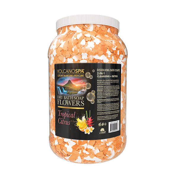 VolcanoSpa Dry Bath Flowers Tropical Citrus Gallon