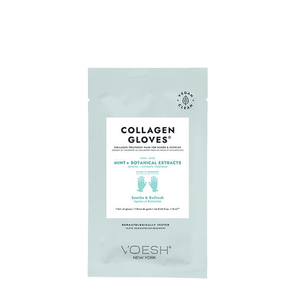 Voesh Collagen Gloves with Mint + Botanical Extracts each