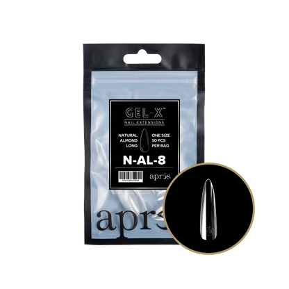 apres Gel-X Natural Almond Long