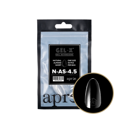 apres Gel-X Natural Almond Short