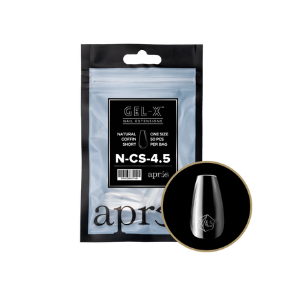 apres Gel-X Natural Coffin Short