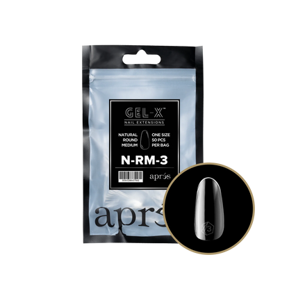 apres Gel-X Natural Round Medium